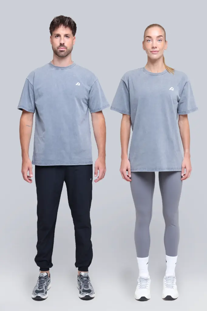 [8721352442646] Comfort Washed Tee (Grijs, S)