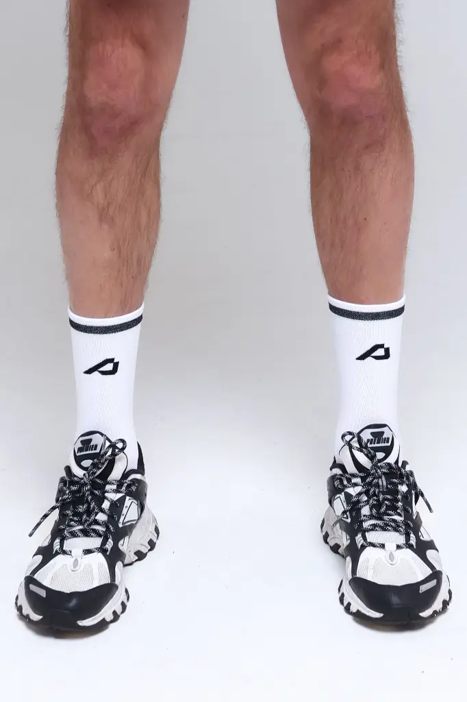 Performance Sock Reflective (Wit, S)