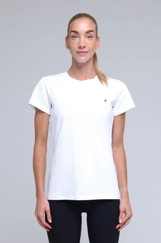 [8721352441342] Essential Crew Tee Women (White, XS)