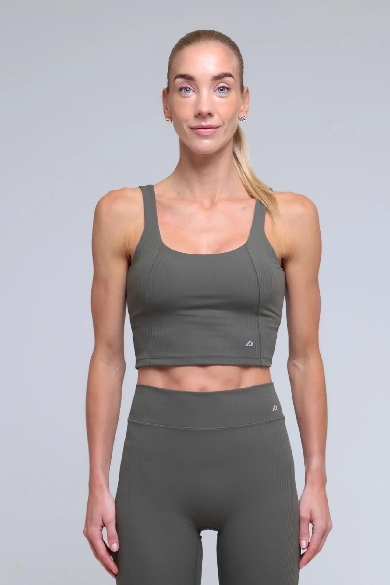 [8721352441861] Flex8™ Rib Tank Top (Army, XS)